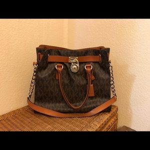 Michael Kors Large Brown Leather Purse
